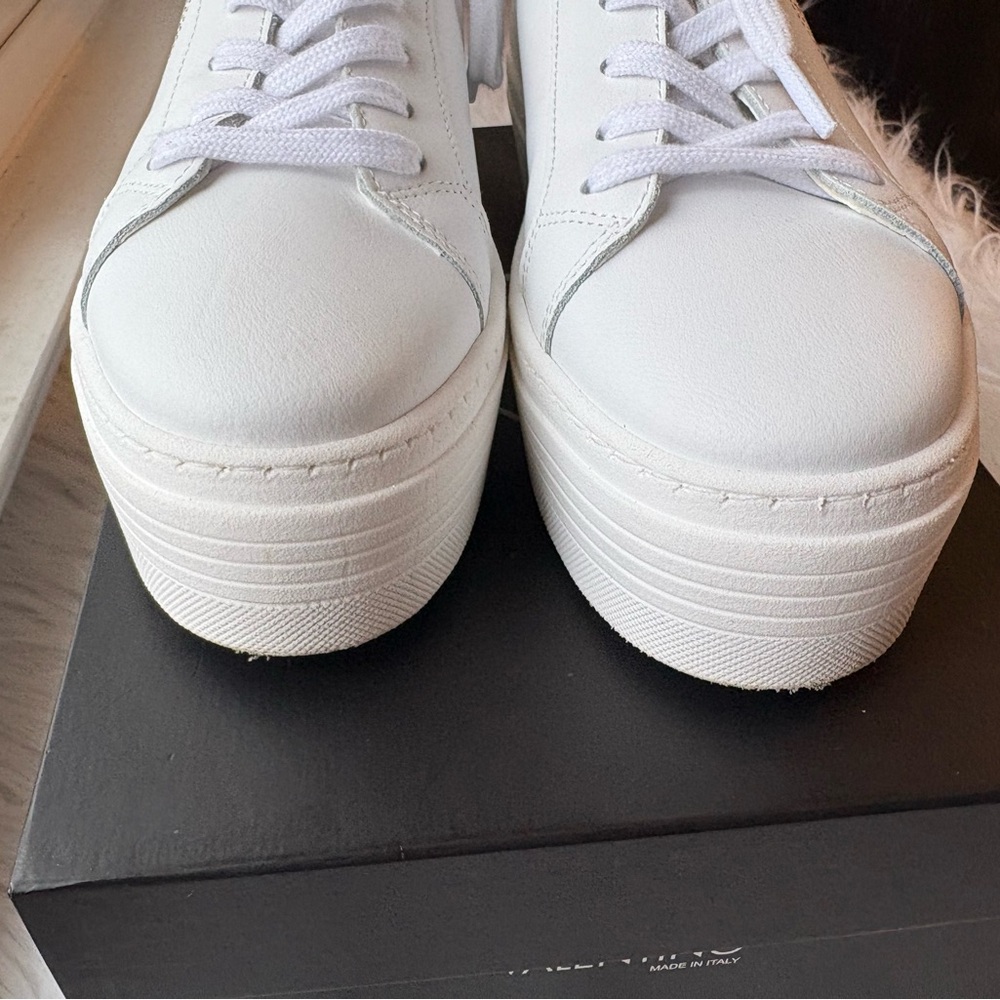 Valentino Women's Cream Platform Sneakers - Picture 3 of 6